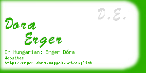 dora erger business card