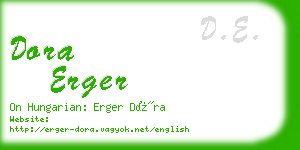 dora erger business card